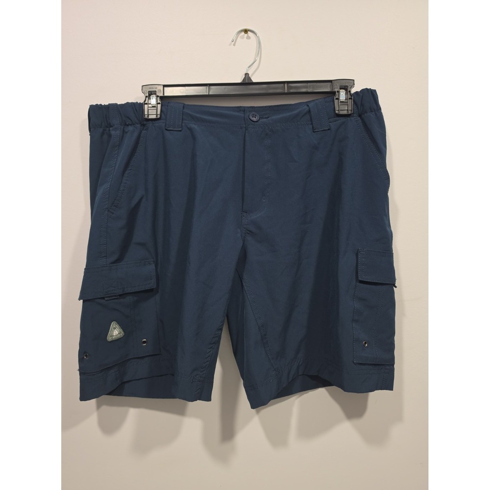 Clearwater Outfittets Shorts Mens XL Polyester Spadex Navy Fishing Outdoors